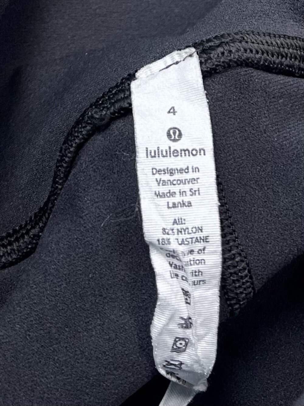 LULULEMON Size 4 Reveal Bike Shorts Digital Rain Graphite Laser Cut 9" LW7AZHS - Picture 6 of 6